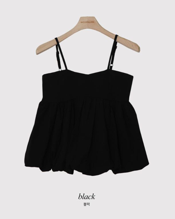 Lovely Pumpkin Sleeveless Blouse (4color) 
