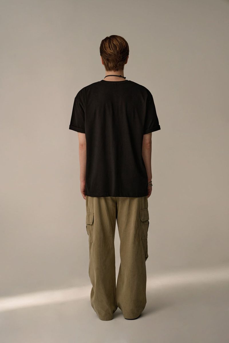SUEDE COTTON CARGO PHANTS (KHAKI)