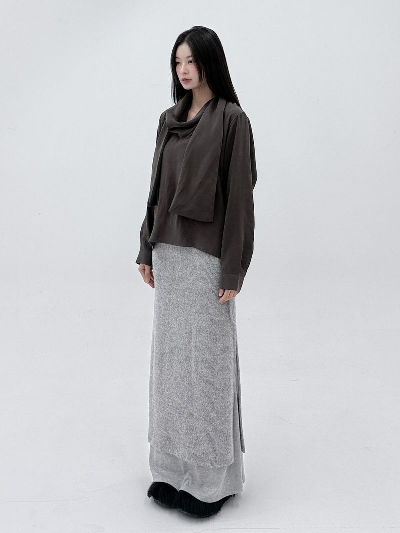 MUFFLER BLEND BLOUSE