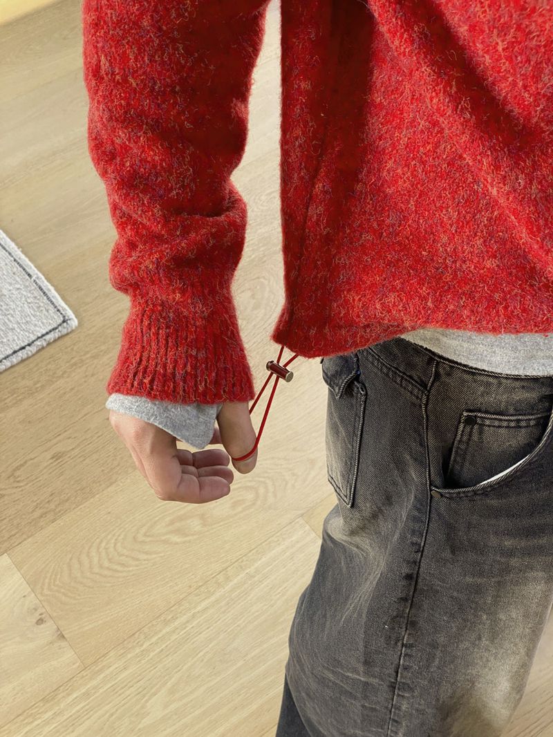 No.1534 P knit string anorak (4color)