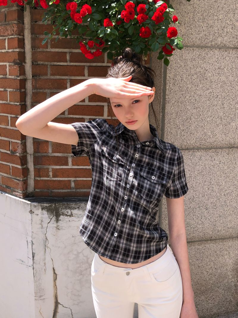 [ORIGINAL] Abel Pocket Short Sleeve Check Shirt