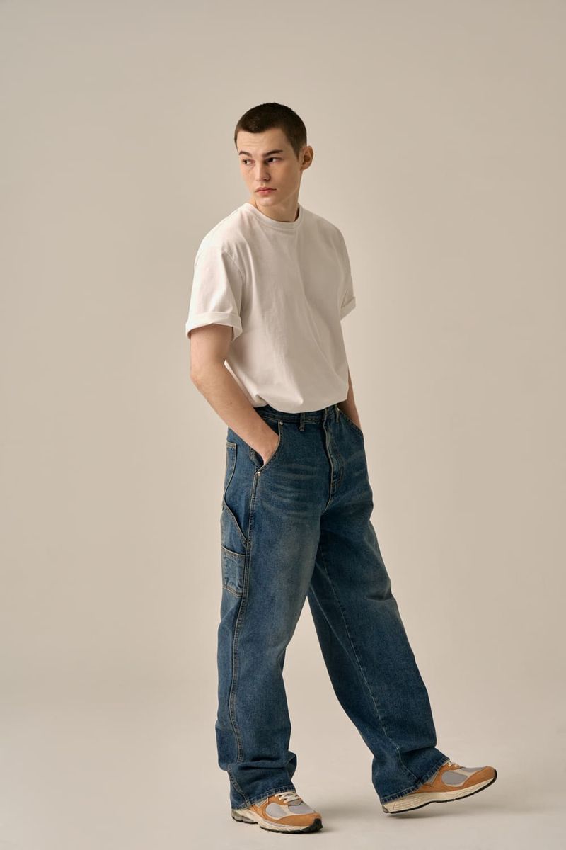 BACK LOGO WORK PANTS