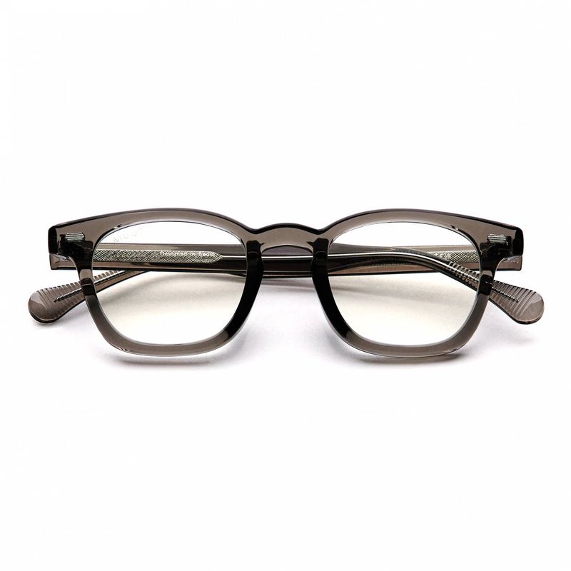 Horn-Trimmed Transparent Glasses Y.LAB 01 C02
