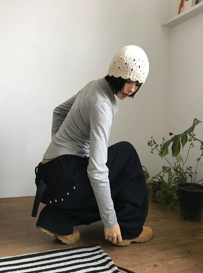 (Lining Brushed) STAR STUD SWEAT PANTS
