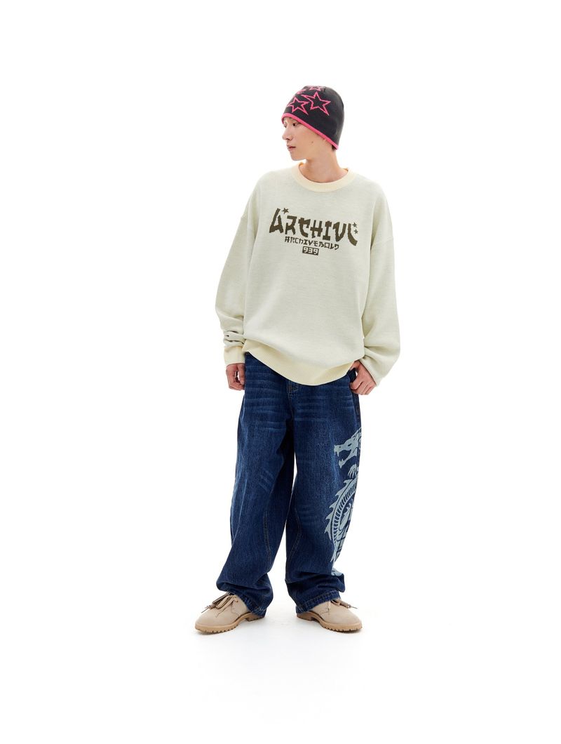 JP LOGO KNIT (CREAM)