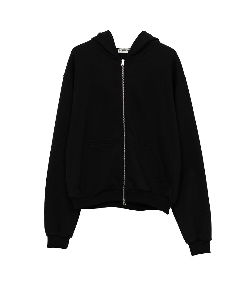 (MADE) neWave Short Zip Hoodie_Black