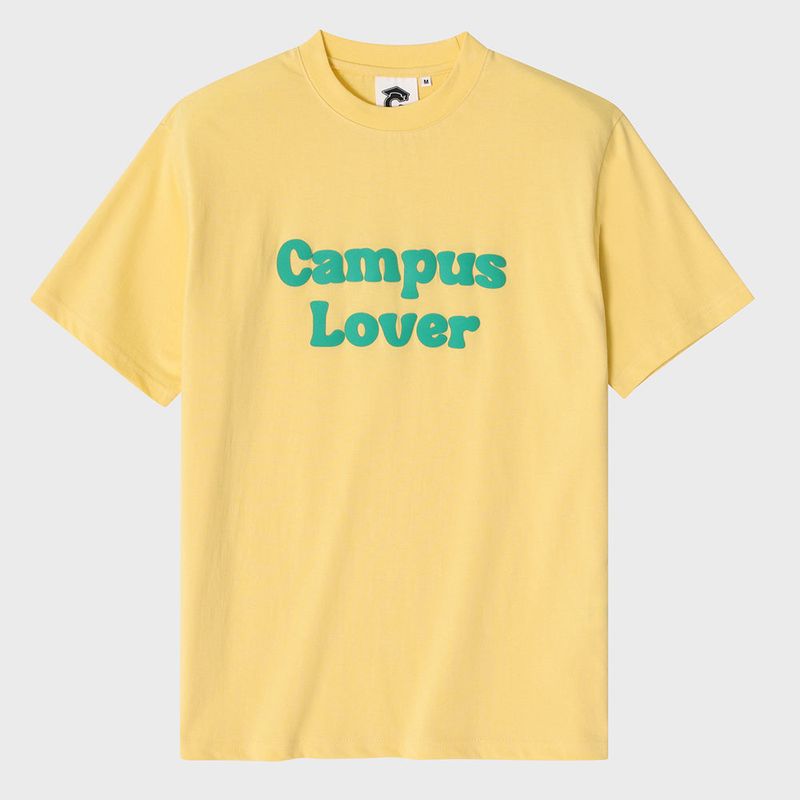 CONCEPT COLLEGE（コンセプトカレッジ）の「Embossing Campus lover Yellow Short Sleeve T-shirt [Unisex]（Tops）」