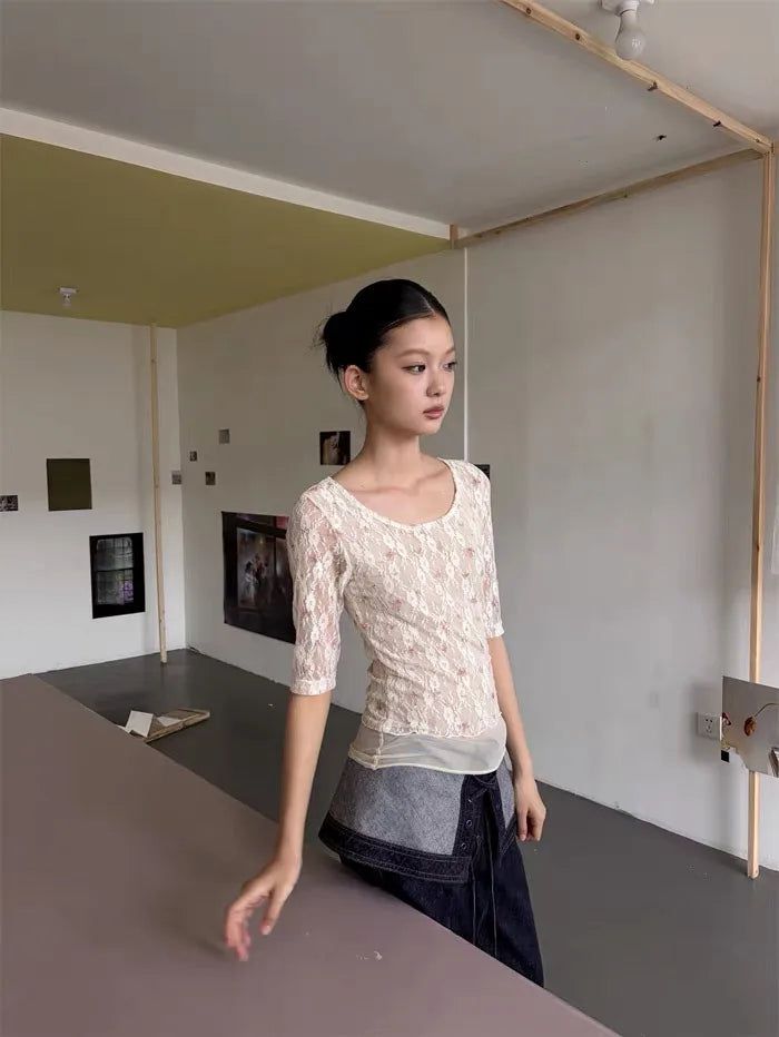 Flower lace 3/4 T