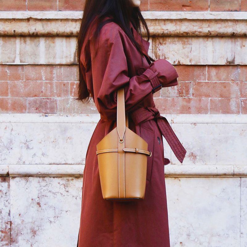 JANE FULL GRAIN Tan & Straplink