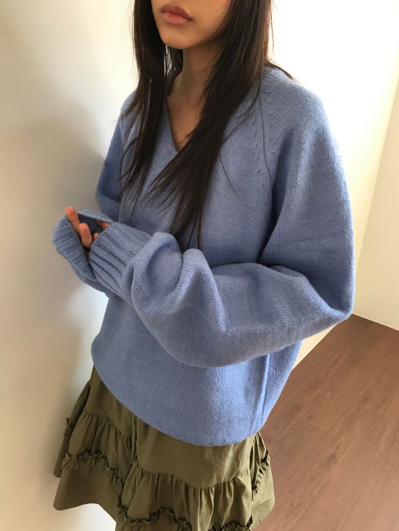 PREP V-Neck Knit (8color)