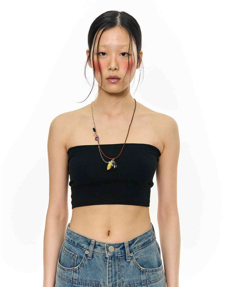 KIMZISU（キムジス）の「 Stone Combi Necklace - Anchor _ BROWN（Accessories）」