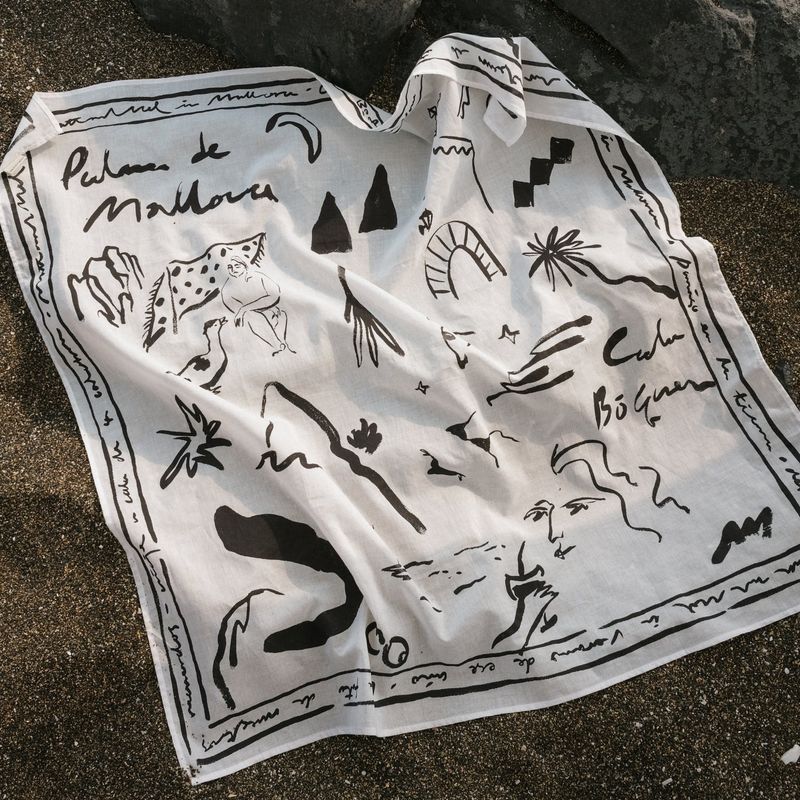 [Organic Scarf] Mallorca - White