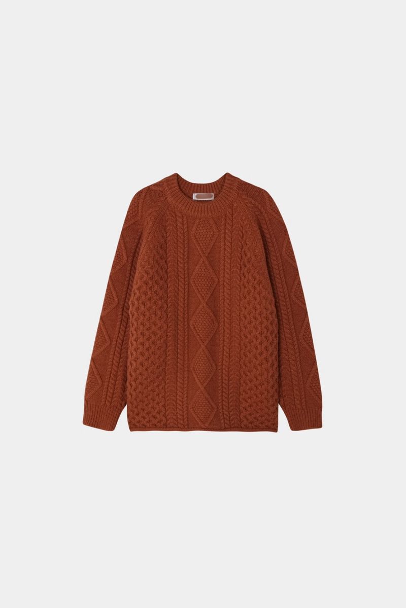 Note cable knitwear