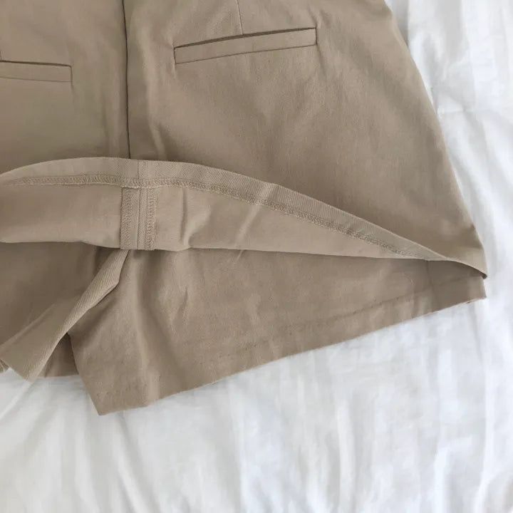 basic mini skirt pants
