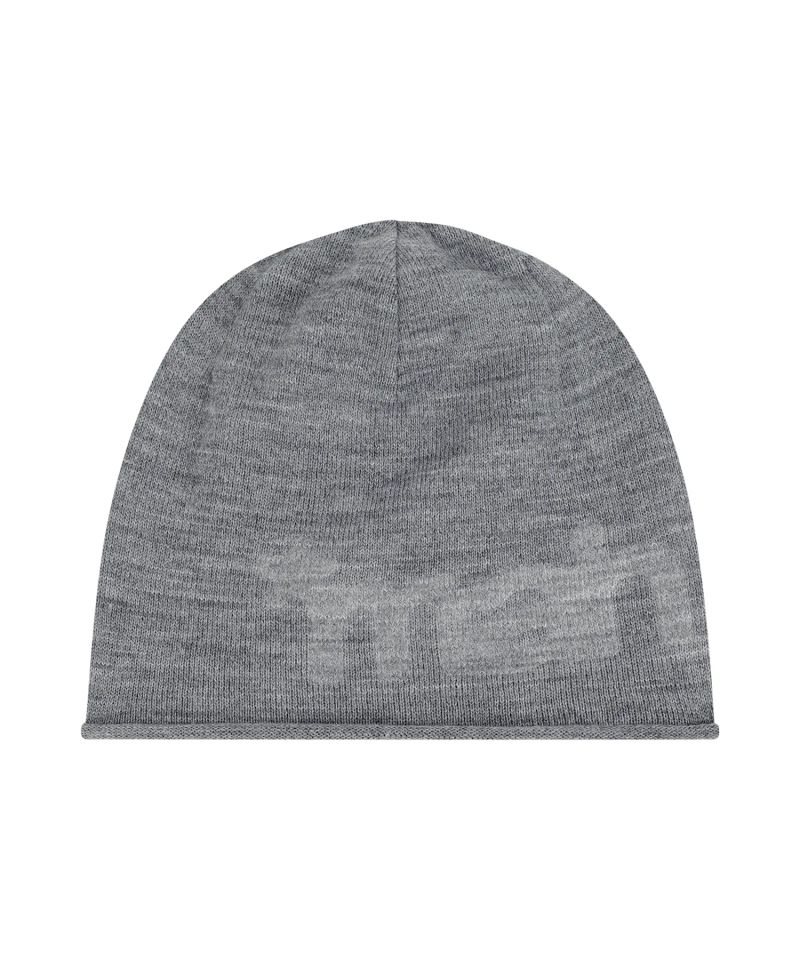 mah LOGO ROLL BEANIE_GREY