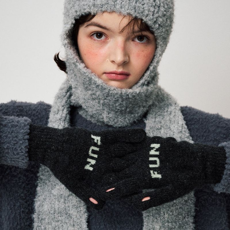MESSAGE GLOVES, CHARCOAL
