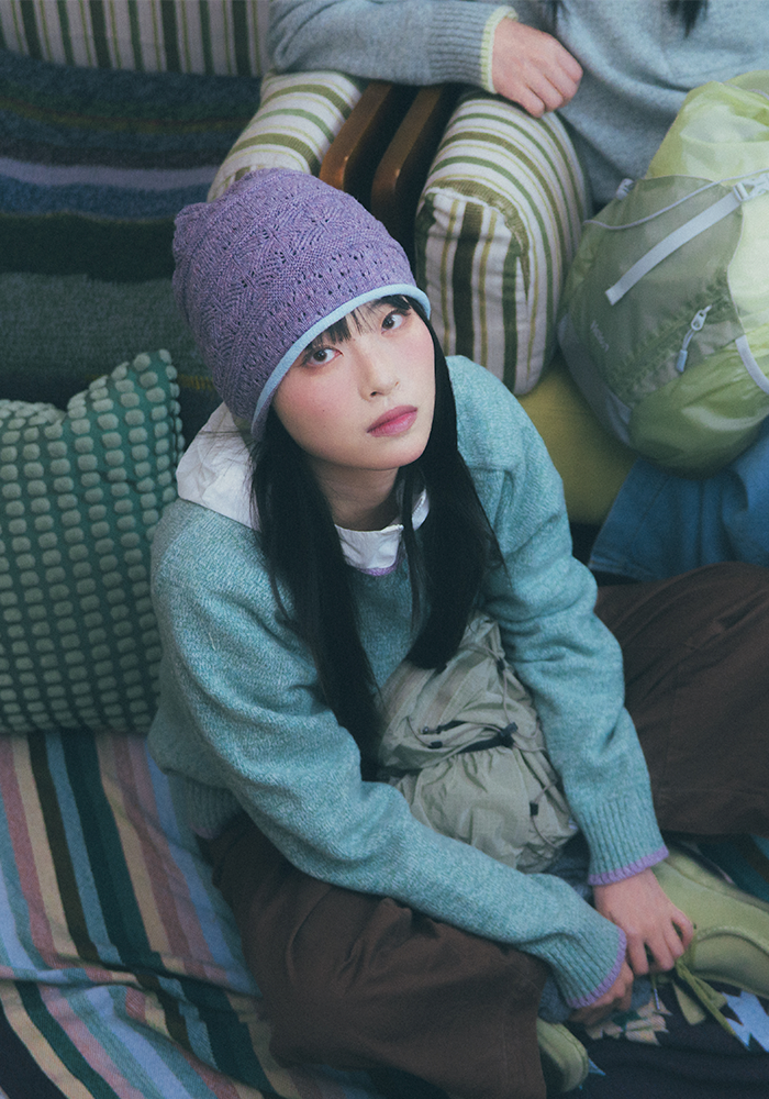 Heisan(ハイサン)の「Dusty Knit Beanie Lavender(Hats)」