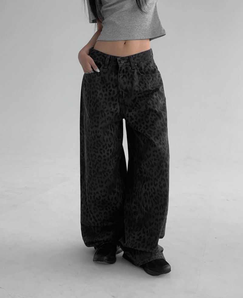 [VIVITIKO] Chets reopard cotton pants