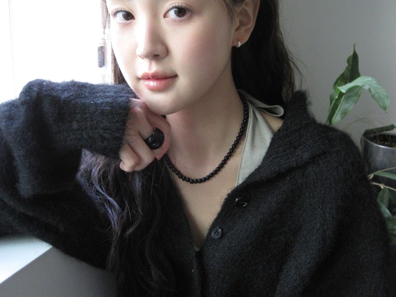 [925 Silver] Onyx Necklace (3 size)