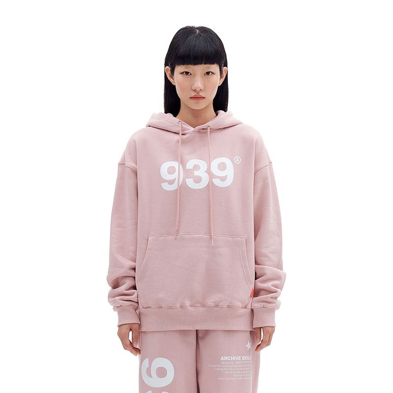 ARCHIVE BOLD(アーカイブボールド)の「939 LOGO HOOD (PINK)(Tops)」