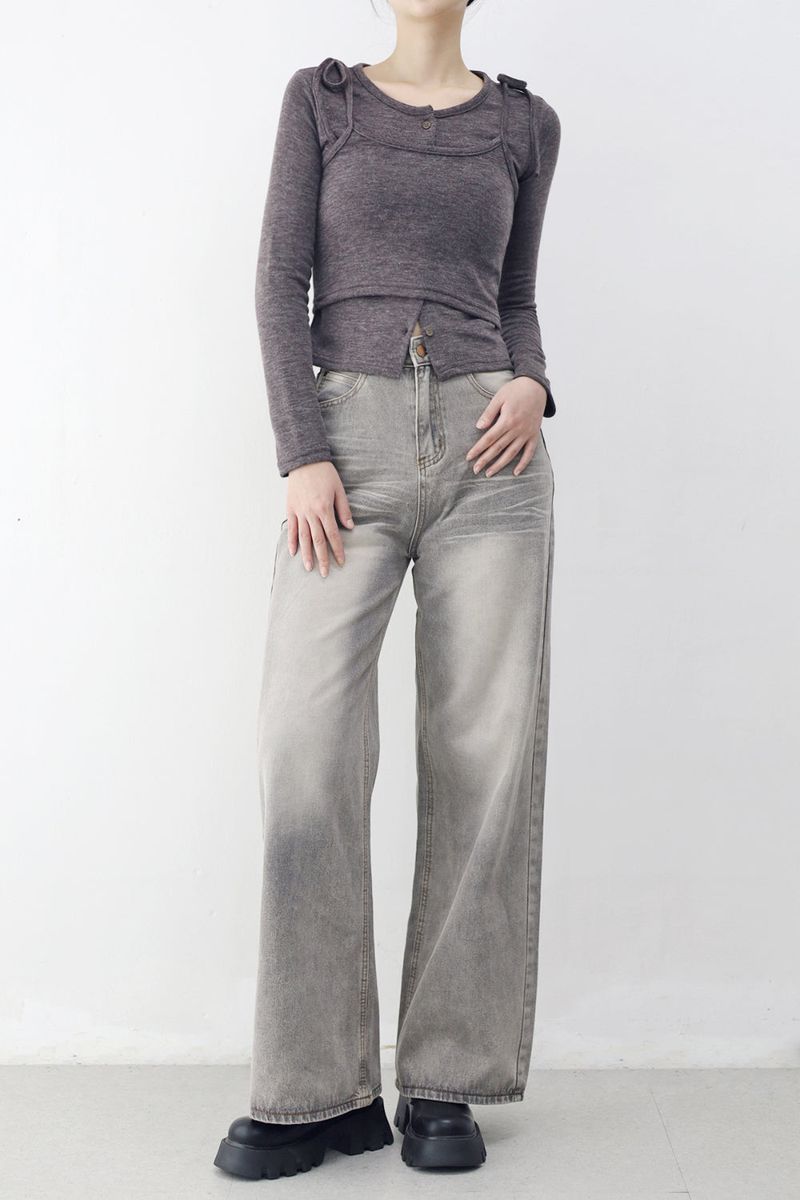 NONCODE（ノンコード）の「Zeta denim washed pants（Pants）」