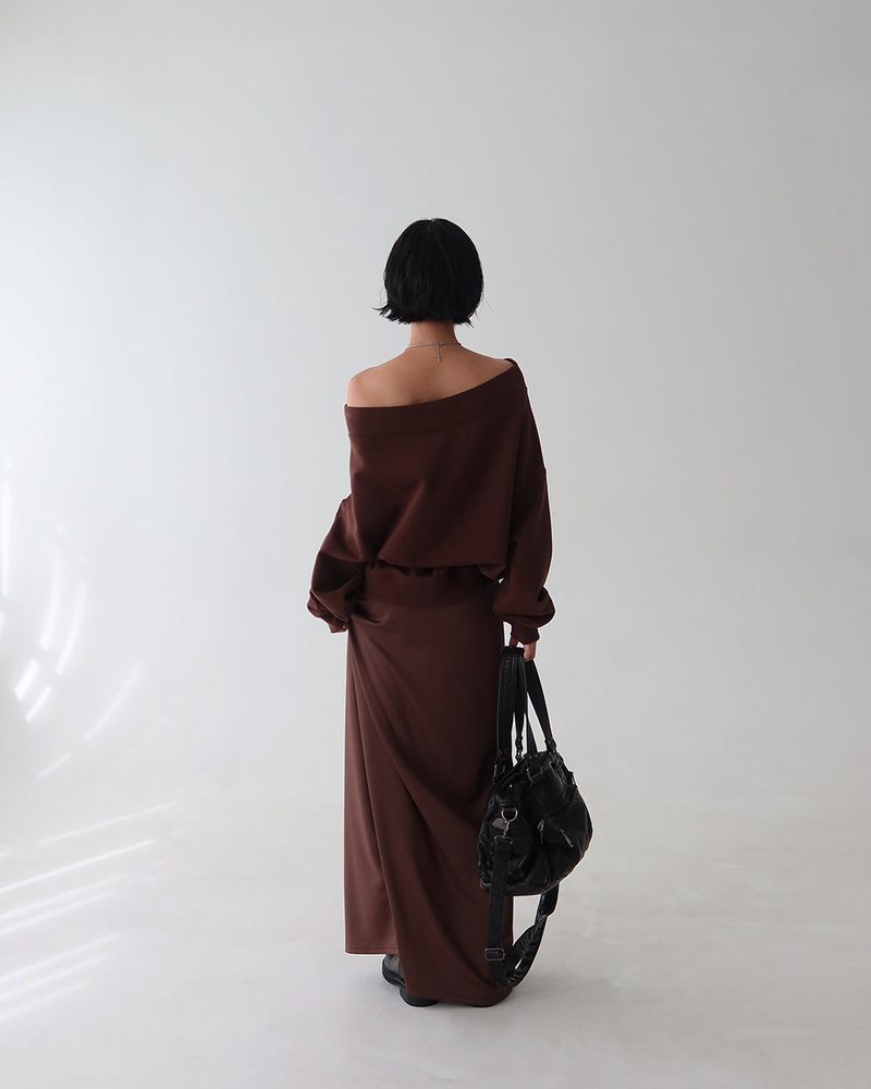 cover maxi long skirt