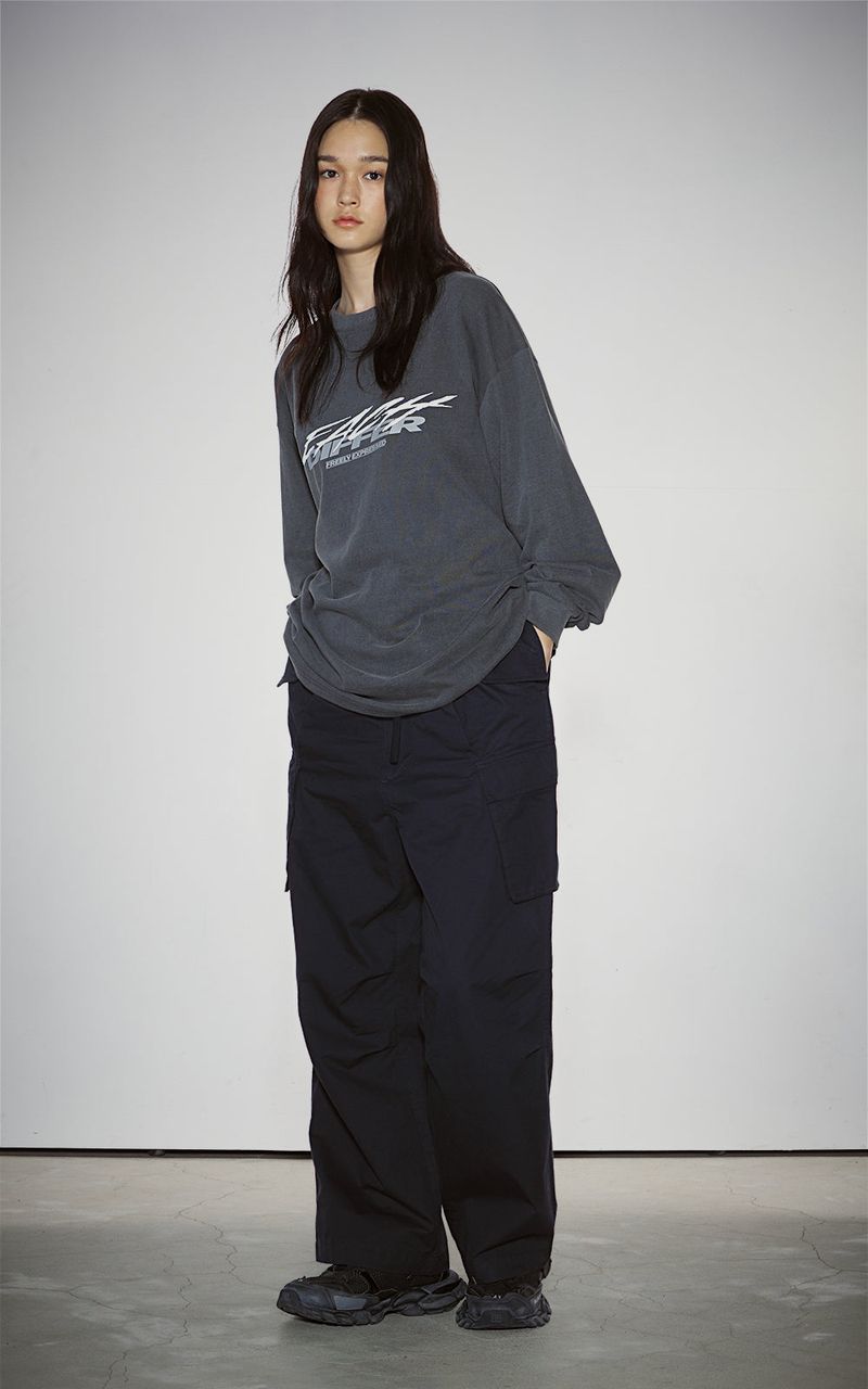 EACH DIFFER(イーチディファー)の「DIAGONAL CARGO PANTS_NAVY(Pants)」