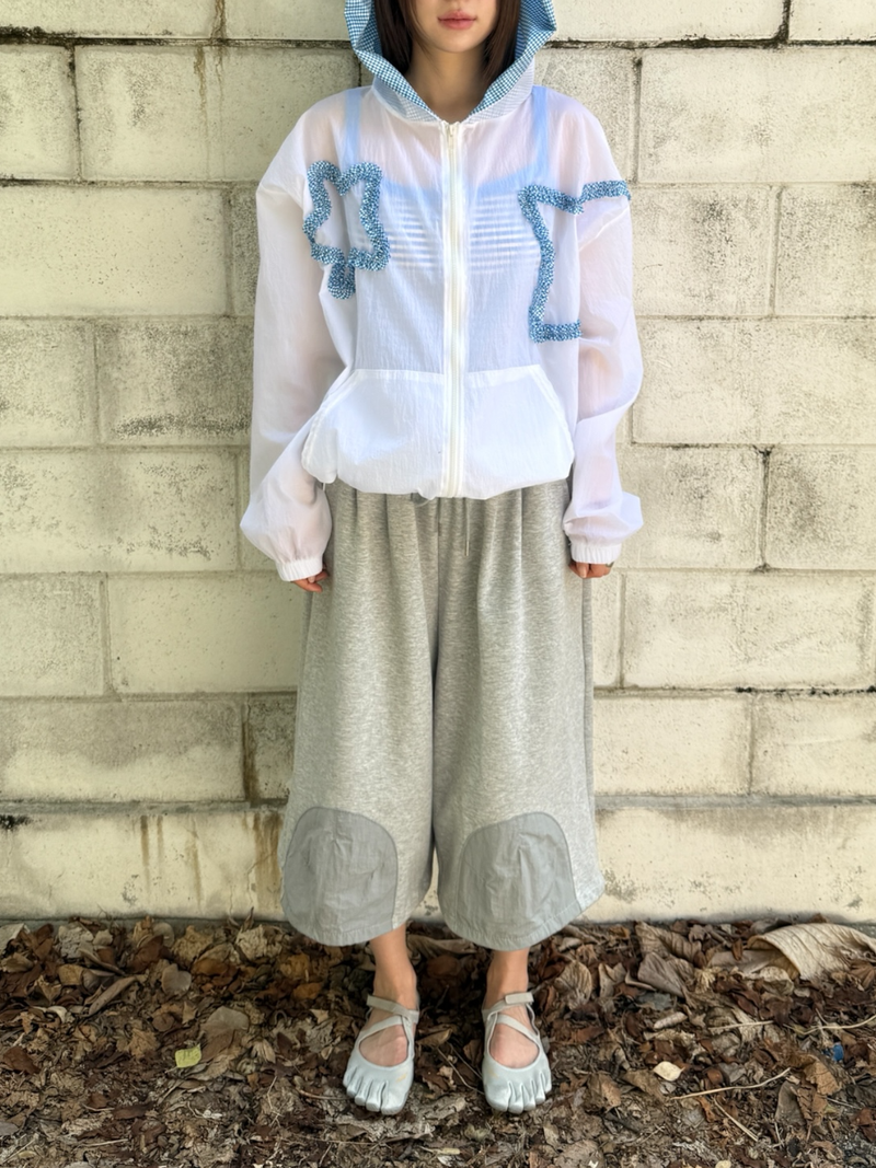knee pads sweat bermuda pants