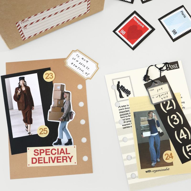 oab mail pack / scrap sticker set