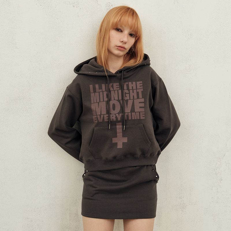 MIDNIGHT MOVE（ミッドナイトムーブ）の「like skirt (dark grey)（Skirts）」