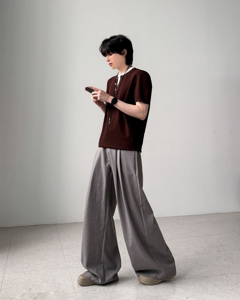 Maple Linen Wide Slacks