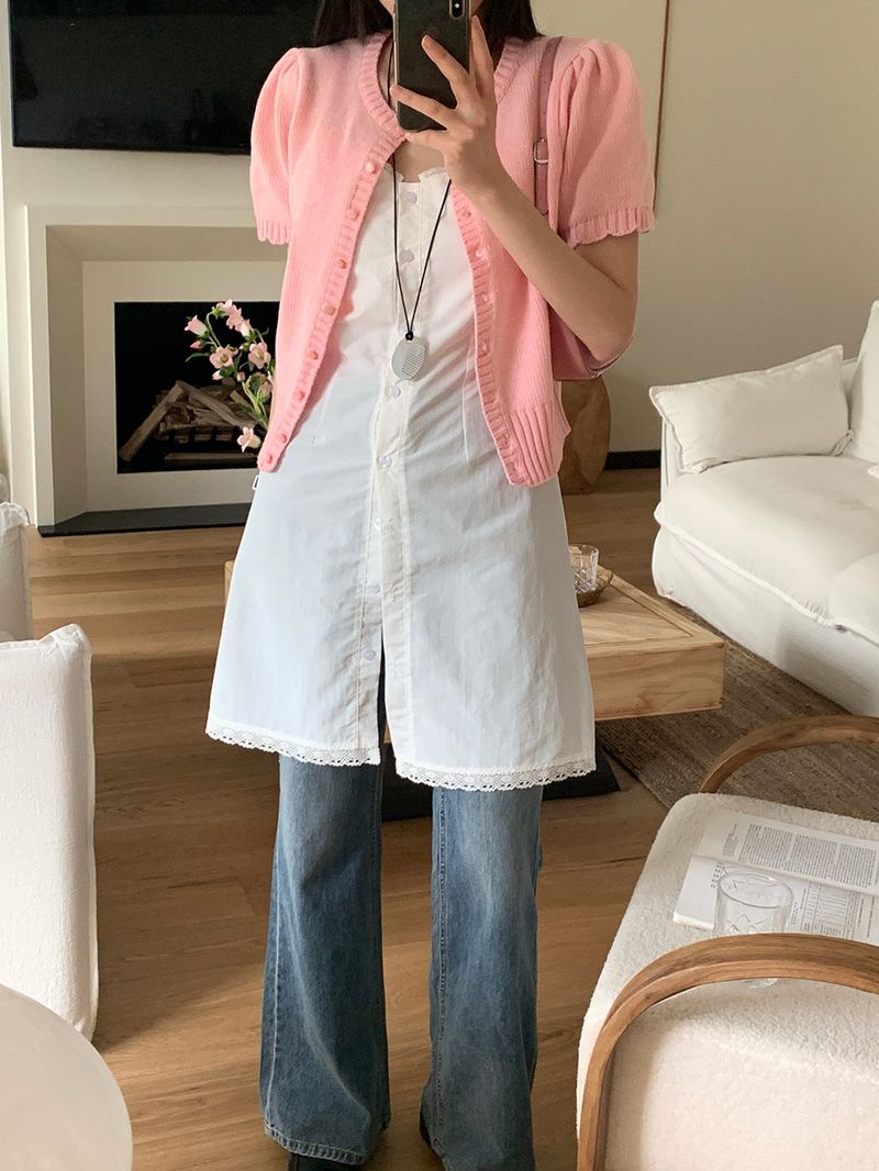 [MADE] Rendez Cashmere Puff Cardigan