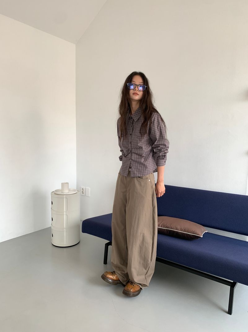 EMBO BACK BIJO CURVED PANTS (3C)