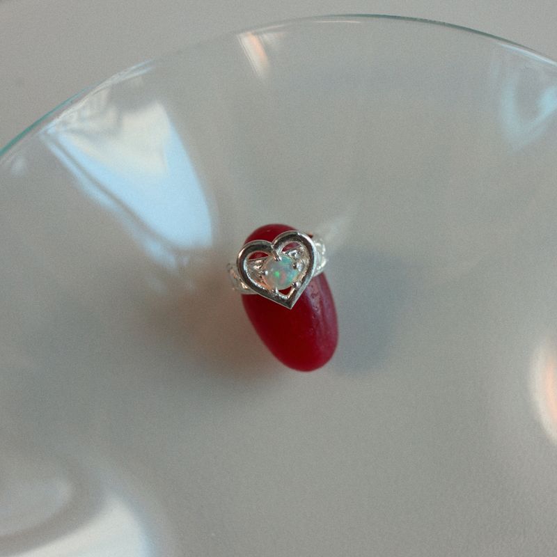 【MADE】 Heart quilting earcuff