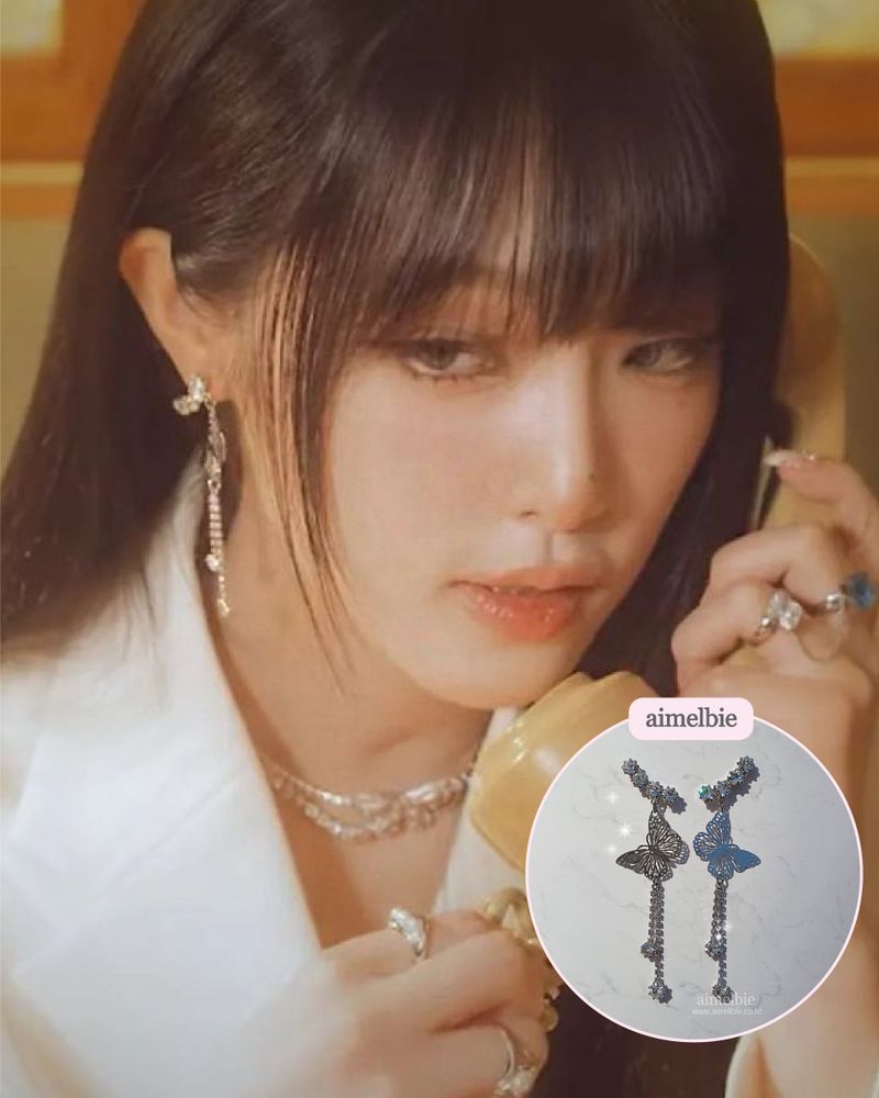  [IVE Rei, Choi Yena Earring] Butterfly Elf Queen Earring