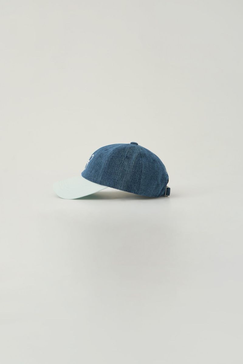 Avivere logo mid denim mint