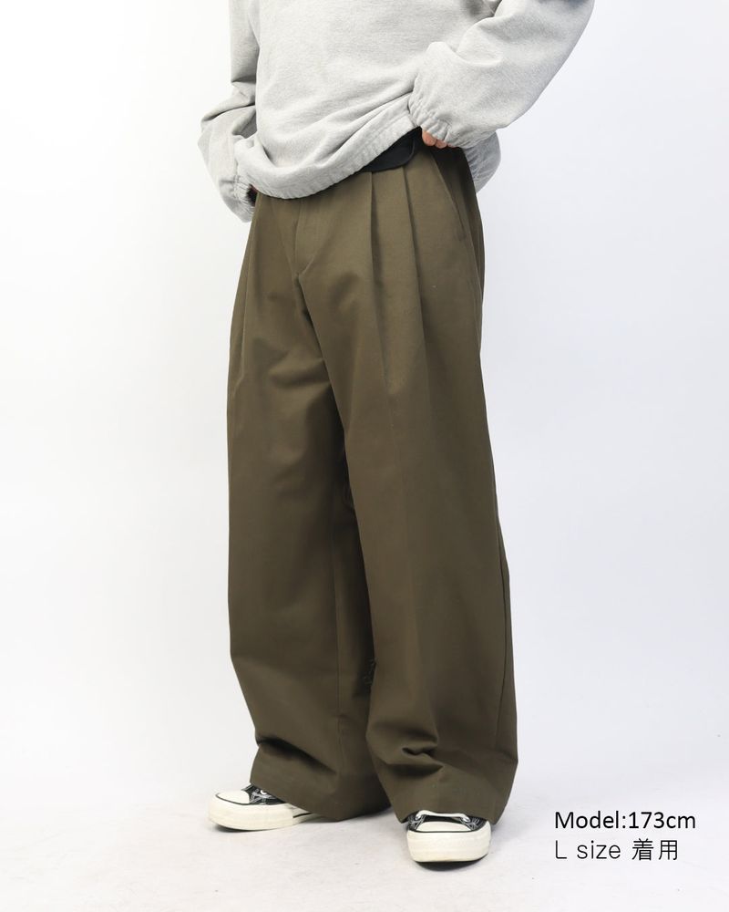 PANATIQUE（パナティーク）の「Flow Pintuck Wide Chino Pants_2color（Pants）」