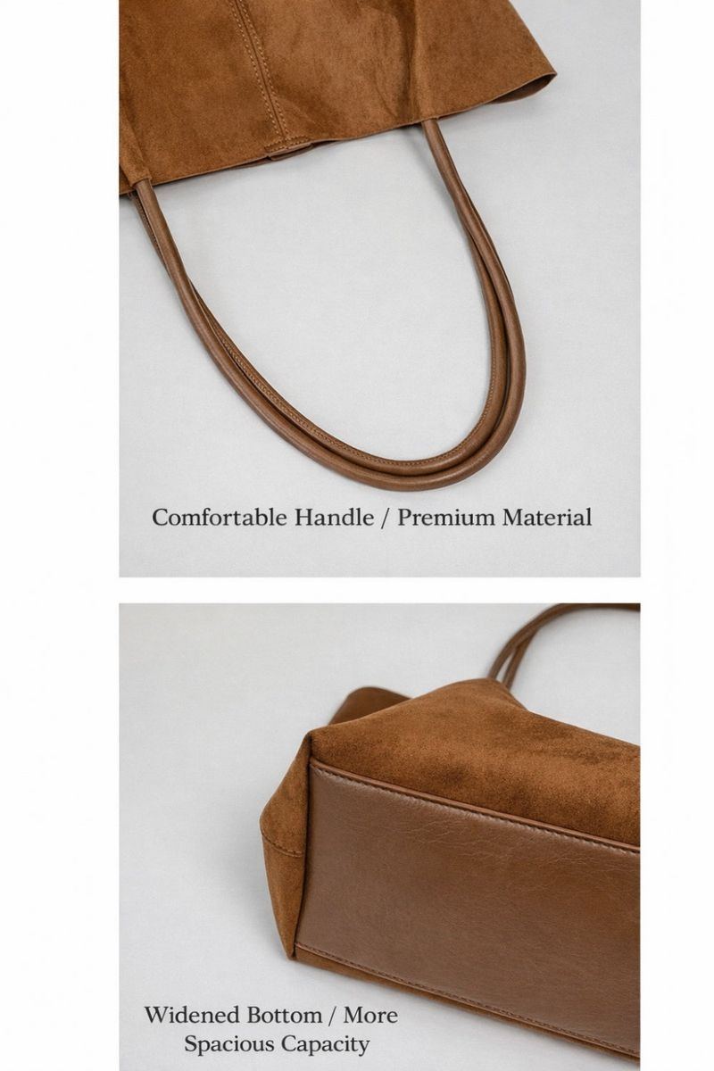 Suede Dot Bag (with Pouch)