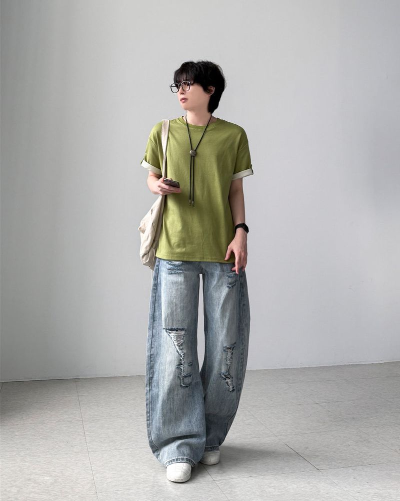 Kess Vintage Curved Denim