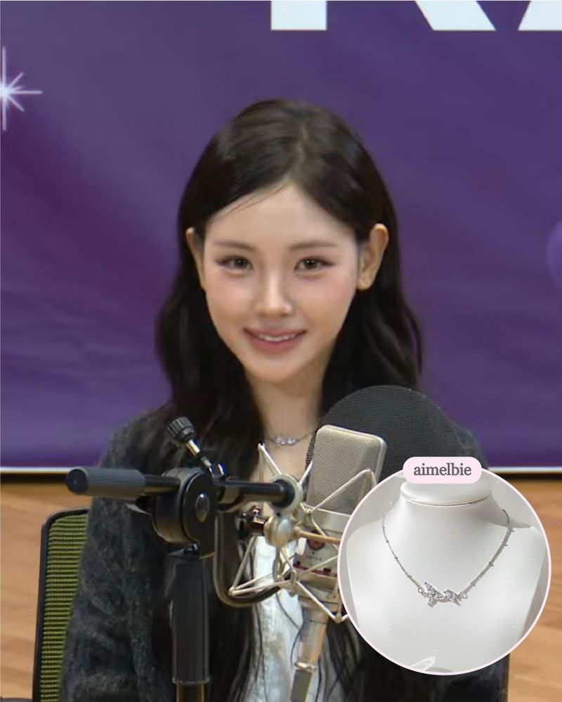 [Baby DONT Cry Yihyun Necklace/Anti-tarnish] Dreamy Crystal Semi Choker Necklace