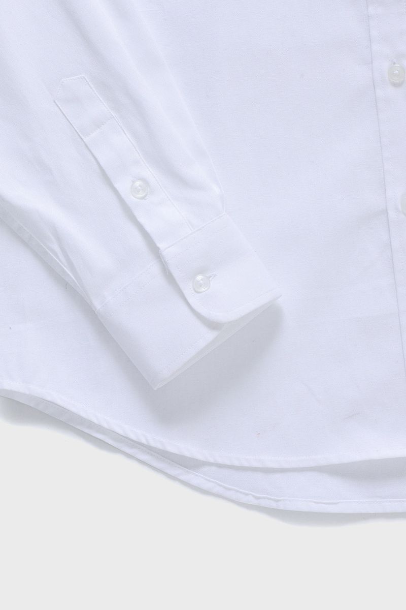 Cワッペン ロングスリーブ オックスフォードシャツ・ホワイト［ユニセックス］ / C Patch Unisex White Oxford Shirt