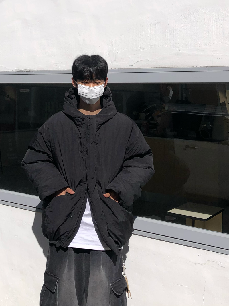 Sloy Hooded Padding Jacket (2 colors)