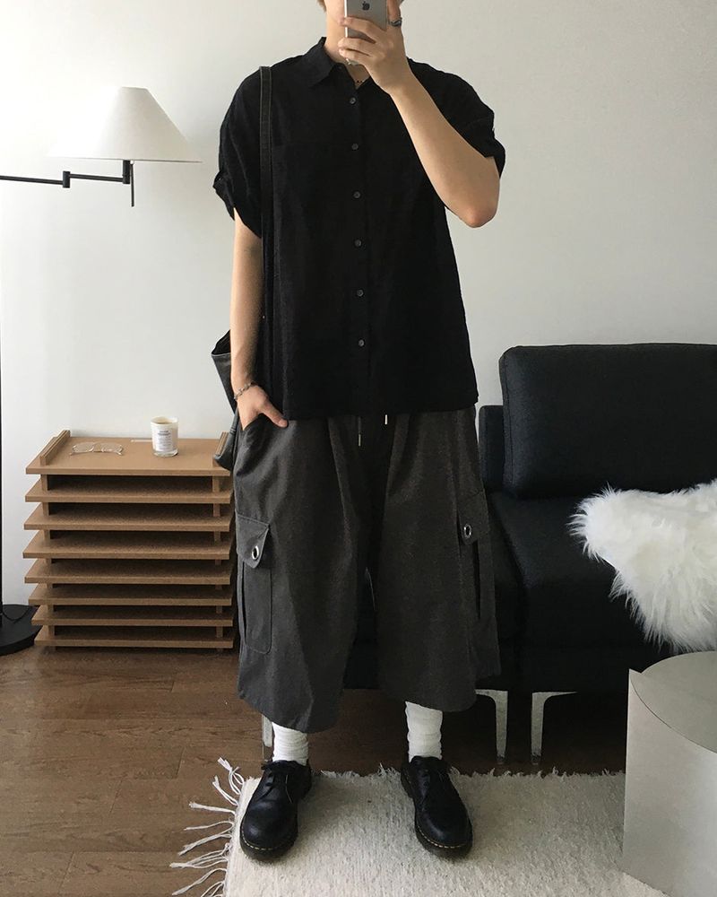 パンチアイレットバミューダパンツ