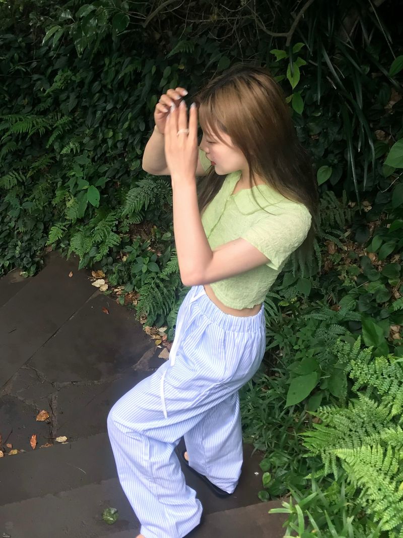 Waterfall stripe pants