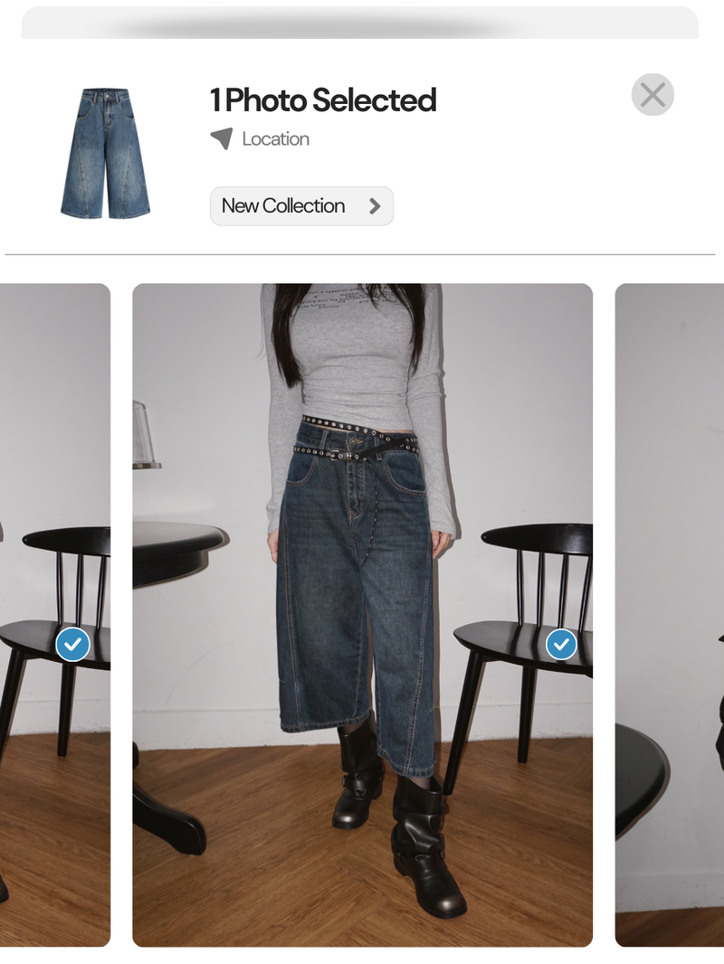 Fine Bermuda Capri Denim Pants