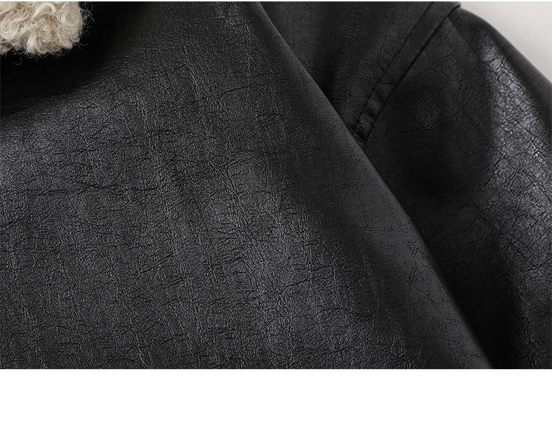 City Boy Fur Collar Jacket 233317080