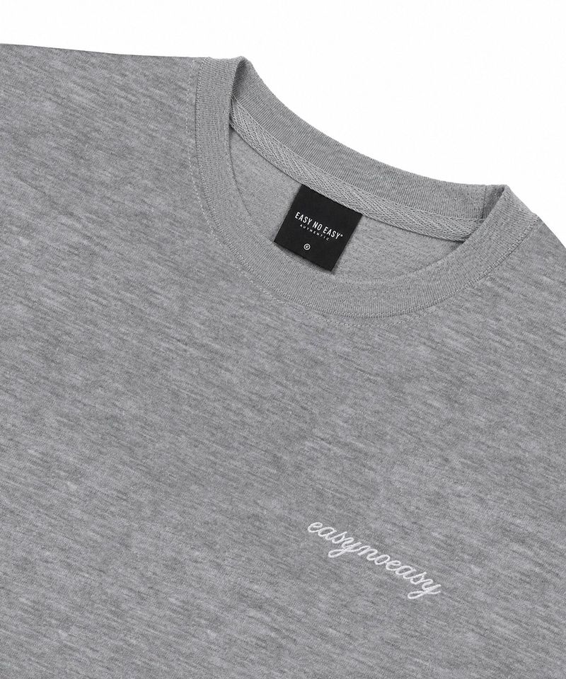 Layered Roll-Up Cropped T-shirt - Gray