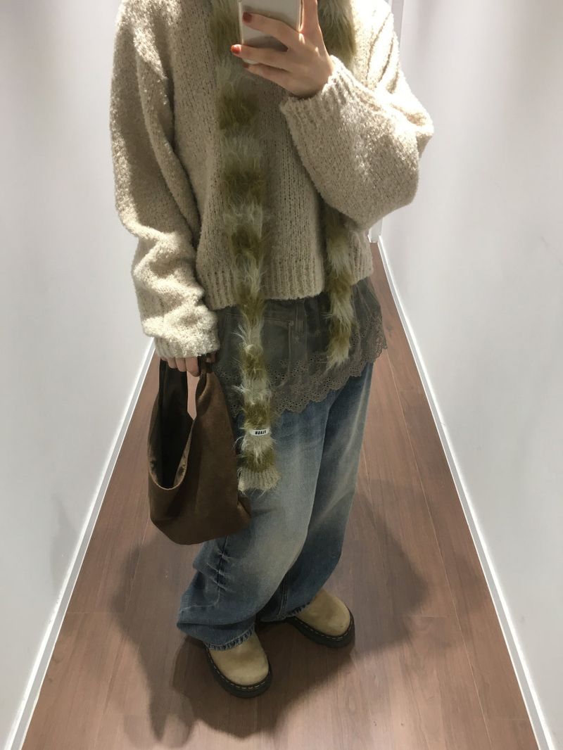 Side pinch sand denim (1color)