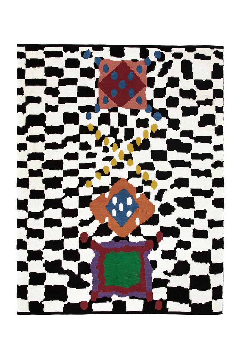 UNALLOYED(アナロイド)の「ARGYLE CHECKERBOARD BLANKET(Interior)」