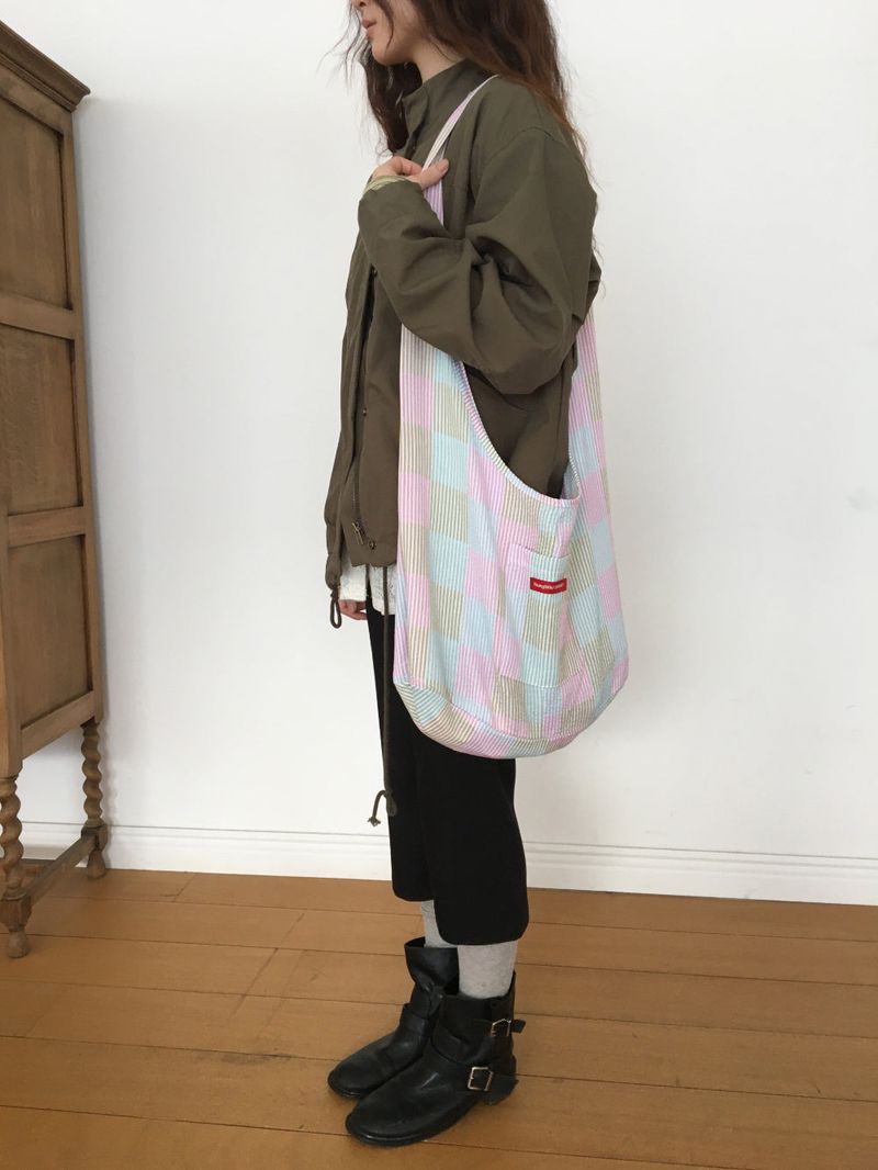 YWD パッチワーククロスボディーバッグ (2color)